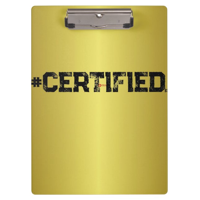 #CERTIFIFIED GOLD PLANNER KLEMMBRETT (Vorderseite)