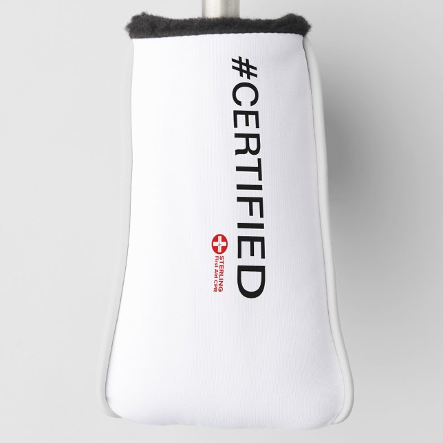 #CERTIFIFIED GOLF HEADCOVER (Elevate your golf game with the #CERTIFIED Golf Putter Head Cover. )