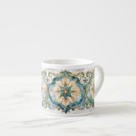 Cerulean Bloom Tapestry Espresso-Tasse Espressotasse