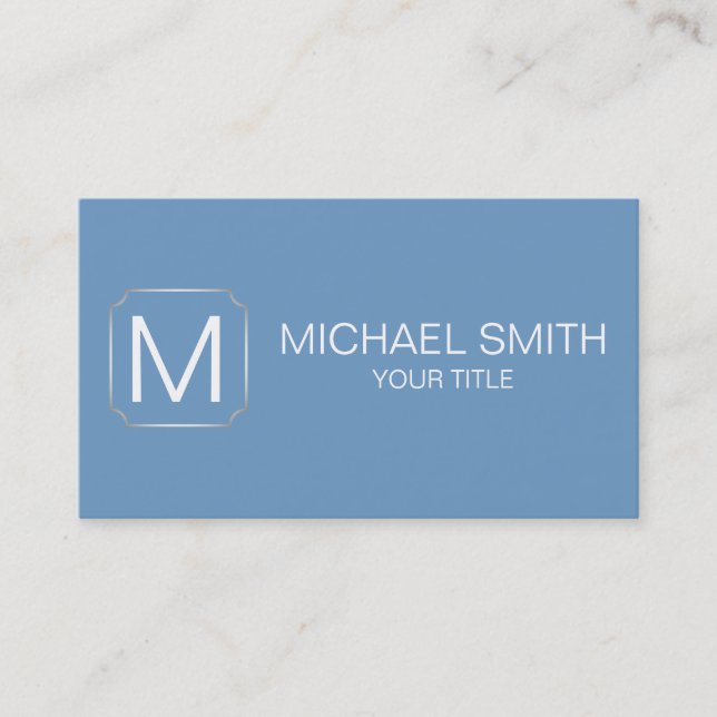 Cerulean Frost Farbe Hintergrund Visitenkarte (Vorderseite)