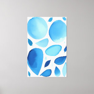 Cerulean Geometric Dream Abstrakt Leinwanddruck