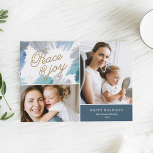 Cerulean Holiday Foto Card Feiertagskarte