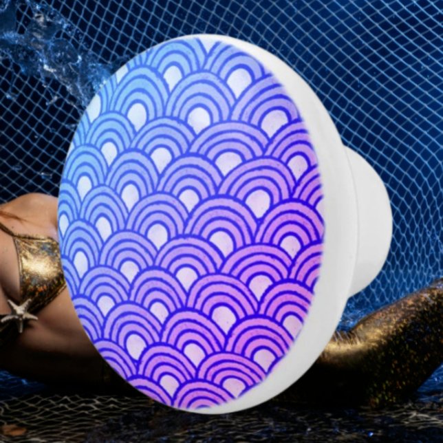 Cerulean Scales Gradient Keramik Knob Keramikknauf (Von Creator hochgeladen)