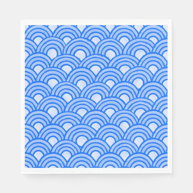 Cerulean Scales Paper Napkin Serviette (Vorderseite)