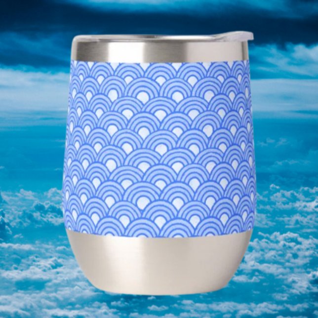 Cerulean Scales Stemless Wine Tumbler (Von Creator hochgeladen)