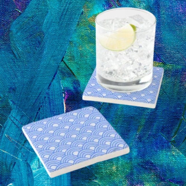 Cerulean Scales Stone Untersetzer (Von Creator hochgeladen)