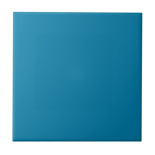 Cerulean Solid Color | Classic | elegant Fliese (Vorderseite)