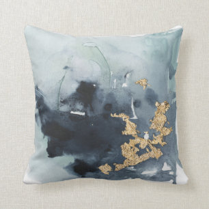 Cerulean u. Gold Kissen