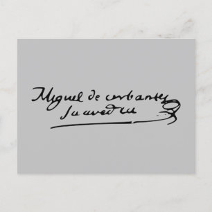 Cervantes Signature Postkarte