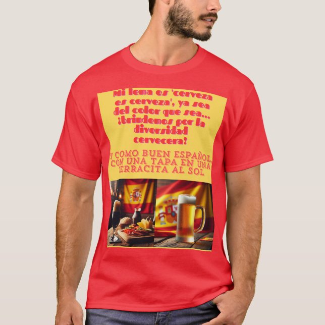 Cerveza es cerveza T-Shirt (Vorderseite)