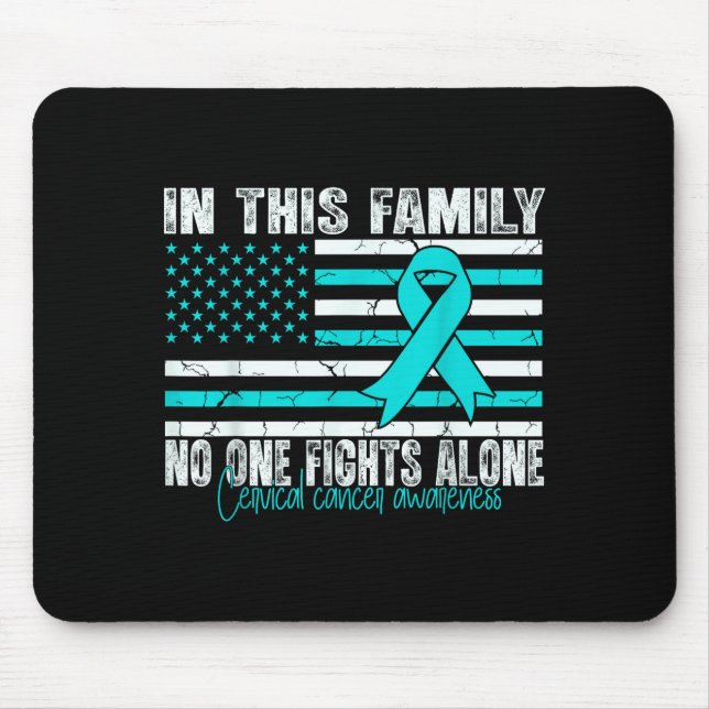 Cervical Cancer Awareness Women Men Cervical Cance Mousepad (Vorne)