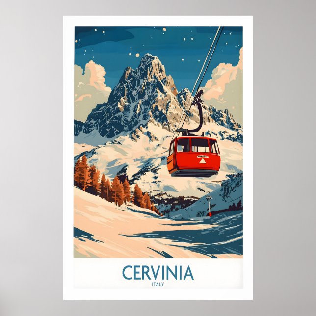Cervinia Ski Poster 1 (Vorne)