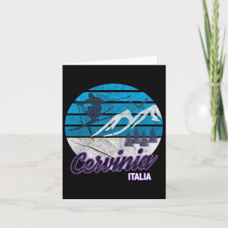 Cervinia Valle D'Aosta Italien Ski Resort Snowboar Karte