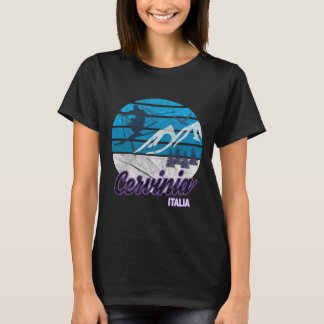 Cervinia Valle D'aosta Italien Skigebiet Snowboard T-Shirt