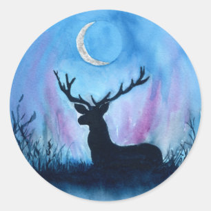 Ceryneian Hind Runder Aufkleber