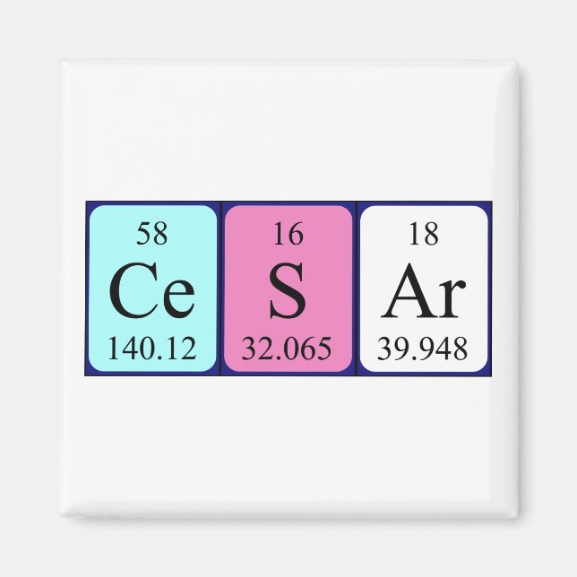 Cesar Periodenmagnet Magnet (Vorne)