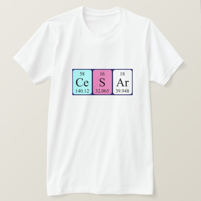Cesar Periodenname Shirt (Design vorne)