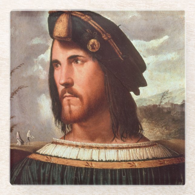 Cesare Borgia-Herzog von Valencia Glasuntersetzer (Vorderseite)
