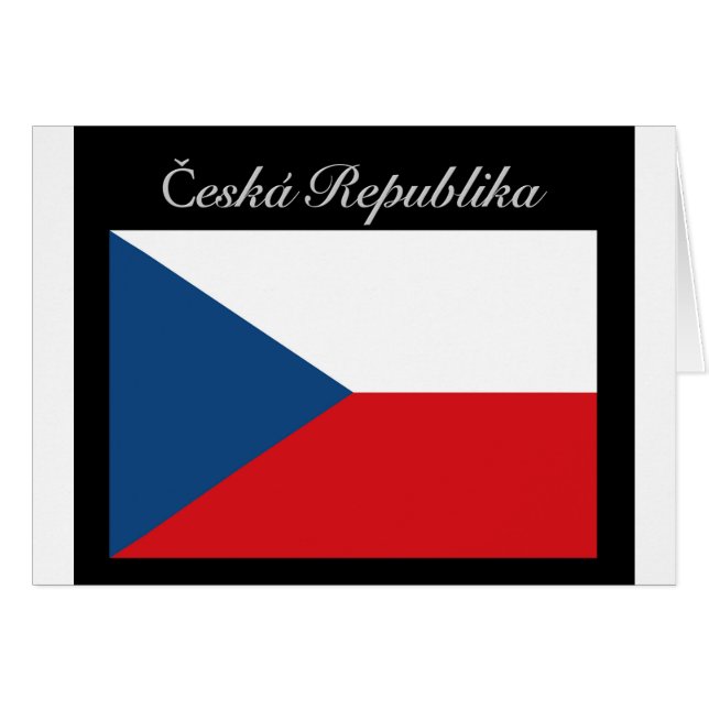 Česká republika vlajka (Vorderseite (Horizontal))