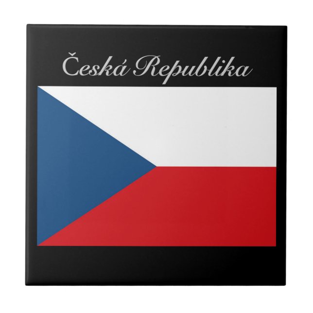 Česká republika vlajka fliese (Vorderseite)