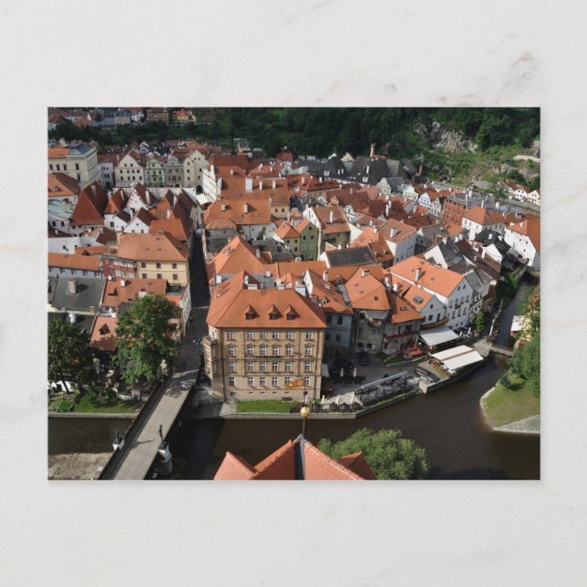 Cesky Krumlov Altstadt Postkarte (Vorderseite)