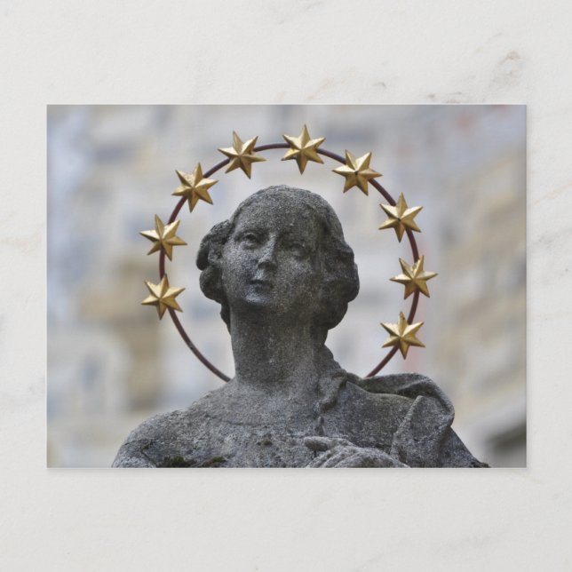 Cesky Krumlov Postkarte der Heiligen Jungfrau (Vorderseite)