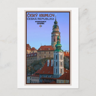 Cesky Krumlov - Zwei Türme Postkarte