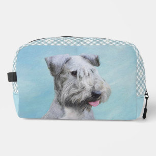 Cesky Terrier Malerei Niedlich Original Hunde Kuns Waschbeutel