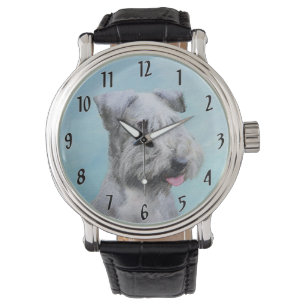 Cesky Terrier Painting - Niedliche Original Dog Ar Armbanduhr