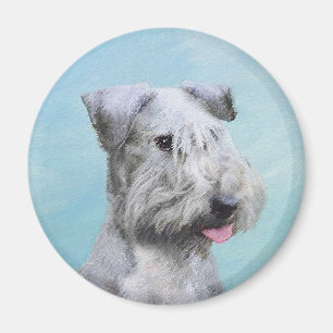 Cesky Terrier Painting - Niedliche Original Dog Ar Magnet