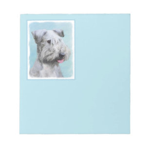 Cesky Terrier Painting - Niedliche Original Dog Ar Notizblock