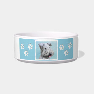 Cesky Terrier Painting - Niedliche Original Hunde Napf