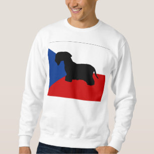 cesky Terriersilo Tschechischrepublik Flagge Sweatshirt