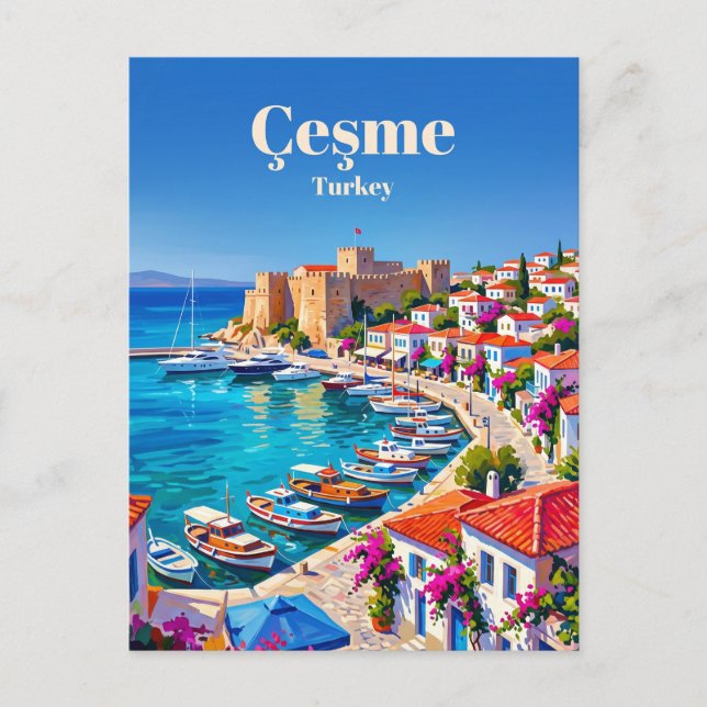 Çeşme Türkei Postkarte (Vorderseite)