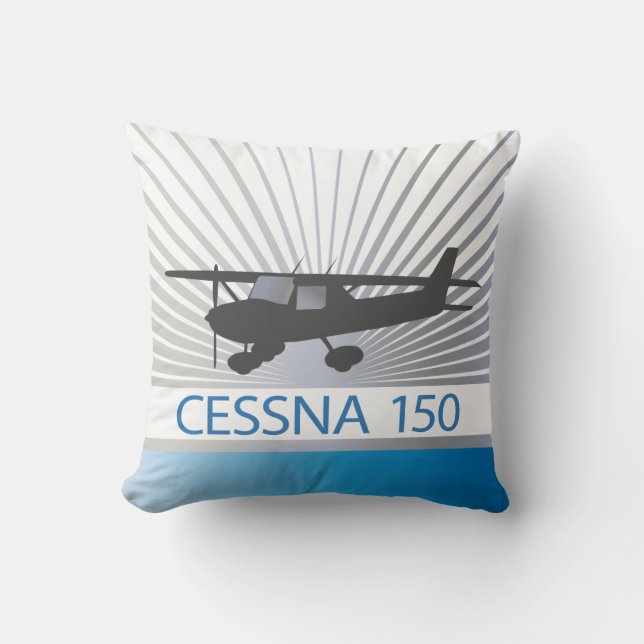 Cessna 150 Flugzeug Kissen (Vorderseite)