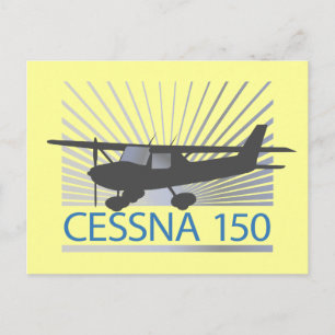 Cessna 150 Flugzeug Postkarte
