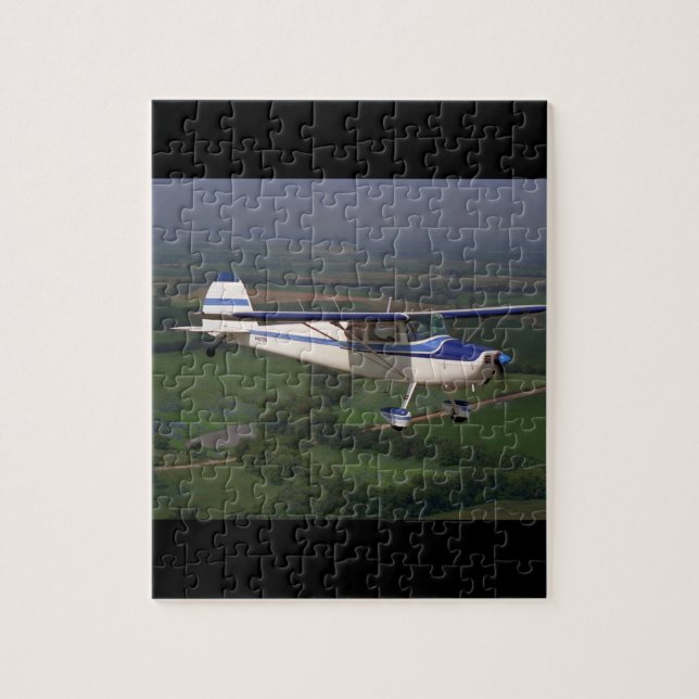 Cessna 170, 1948, _Classic Luftfahrt Puzzle (Vertikal)