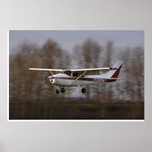 Cessna 172 Kurz Final Poster