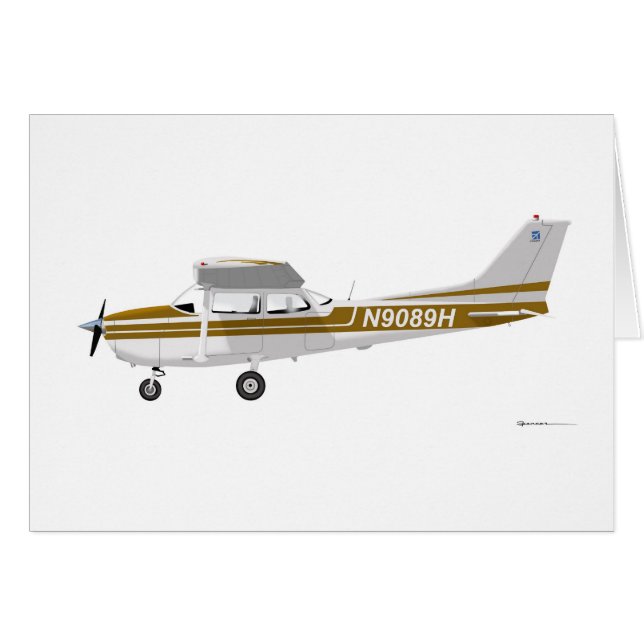 Cessna 172 Skyhawk Brown (Vorderseite (Horizontal))