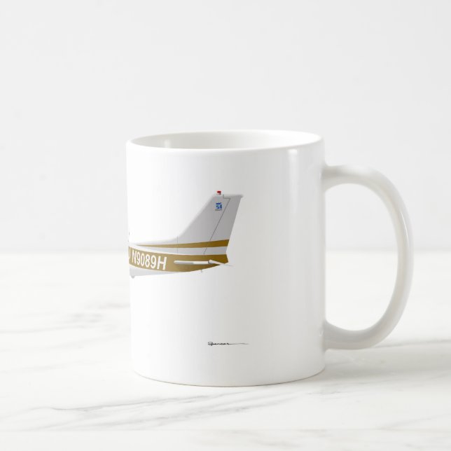 Cessna 172 Skyhawk Brown Tasse (Rechts)
