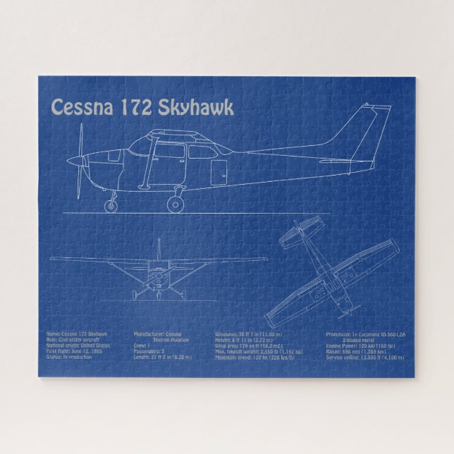 Cessna 172 Skyhawk - Flugzeugkonzepte AD Puzzle (Horizontal)