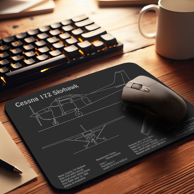 Cessna 172 Skyhawk - Flugzeugkonzepte PD Mousepad (Von Creator hochgeladen)