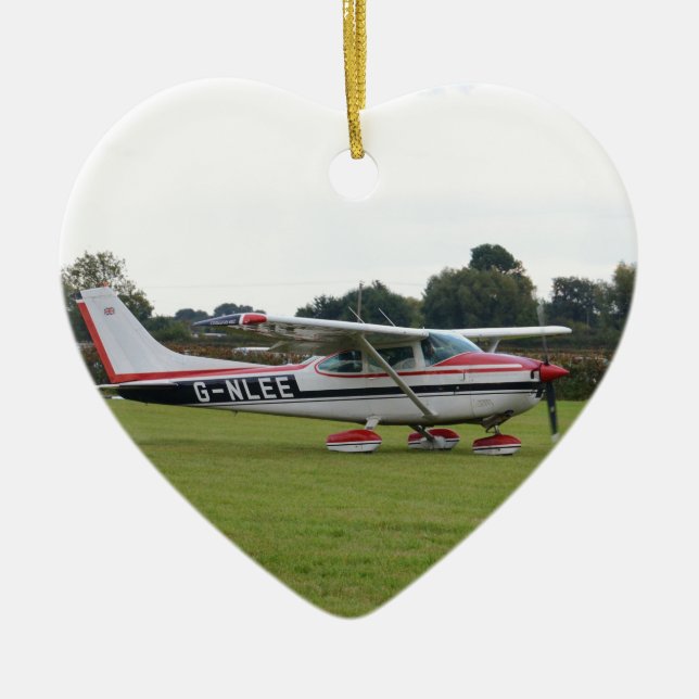 Cessna 182Q Keramik Ornament (Vorne)