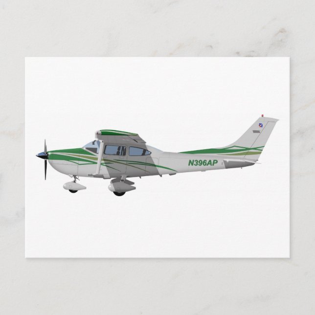 Cessna 182T Turbo Skylane II 396396 Postkarte (Vorderseite)