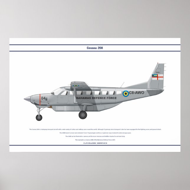 Cessna 208 poster (Vorne)