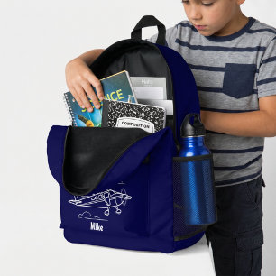 Cessna Airplane Clouds Aviation Blue Individuelle  Bedruckter Rucksack