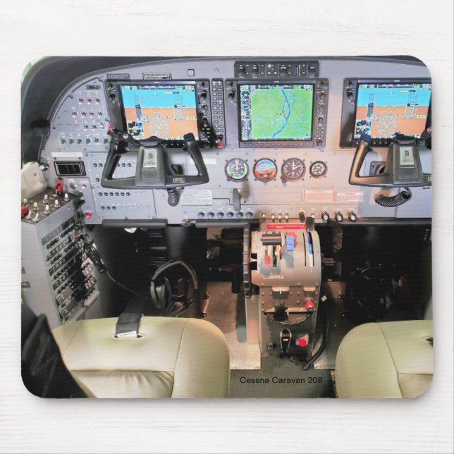 Cessna Caravan Cockpit Mouse pad Mousepad (Vorne)