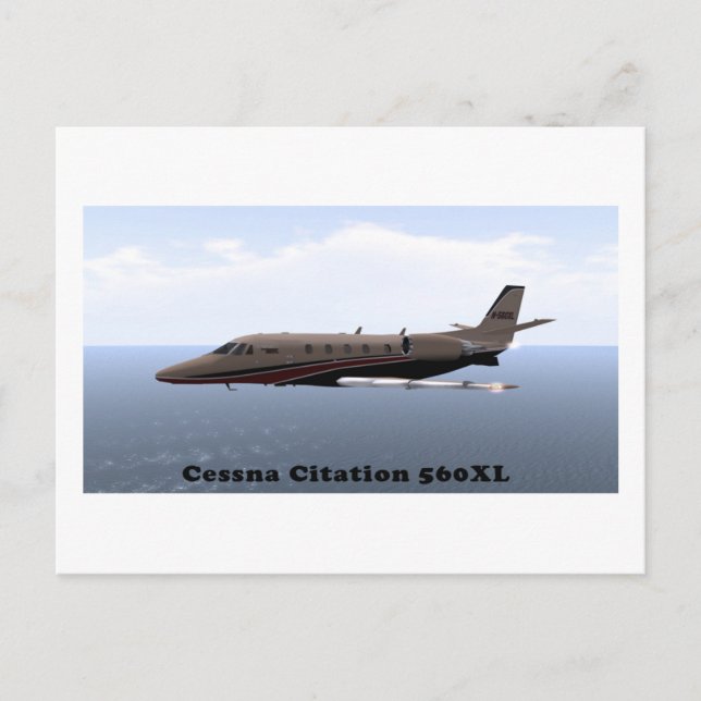 Cessna Citation 560XL Postkarte (Vorderseite)