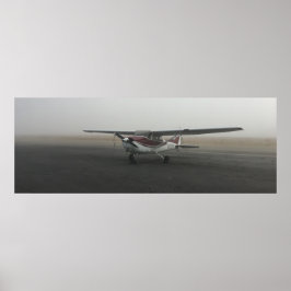 Cessna in Nebelposter Poster