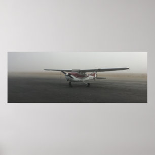 Cessna in Nebelposter Poster